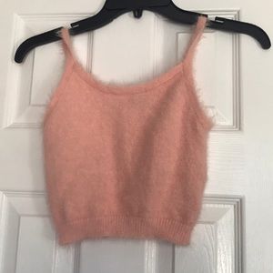 Fluffy Knit Crop Top(S)